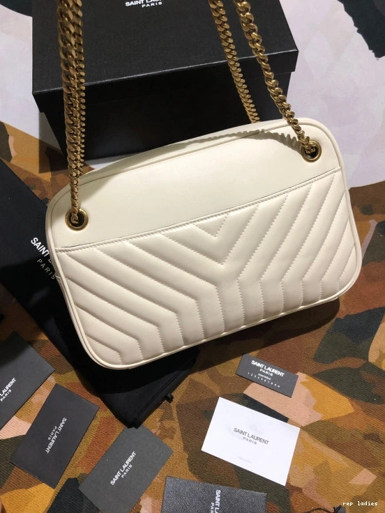 Repzbay REP CAMERA IN Y-QUILTED LEATHER JOAN BAG SMOOTH YSL 0716